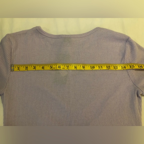 NWT Wild Fable light violet sweater, cut outs down front & tie at bottom hem, M - Picture 10 of 15